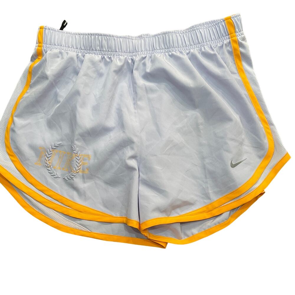 Nike Dri-Fit Tempo Brief Lined Womens Running Shorts purple/orange S